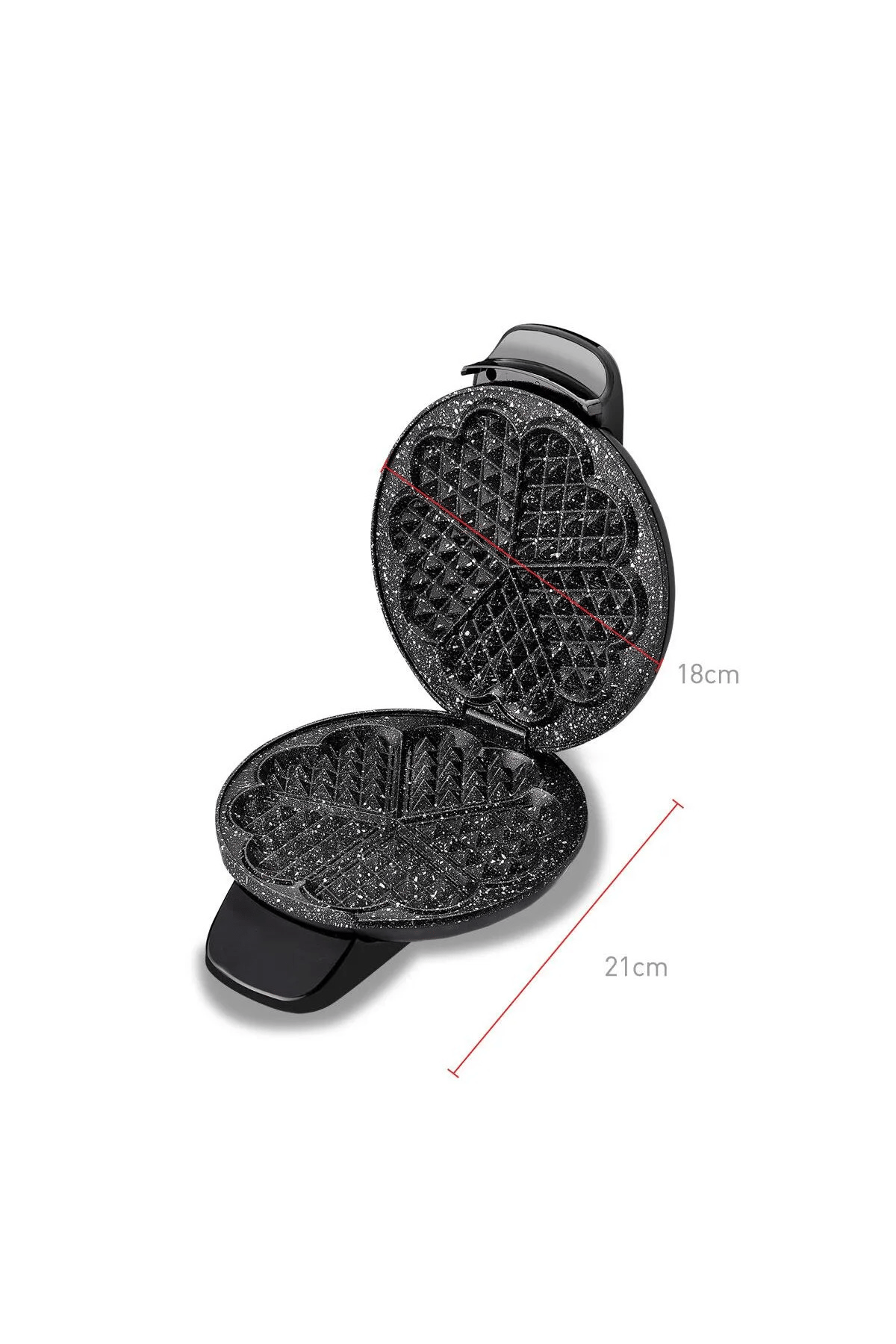 KORKMAZ Mia Waffle Makinası Siyah A319-05 Kormaz