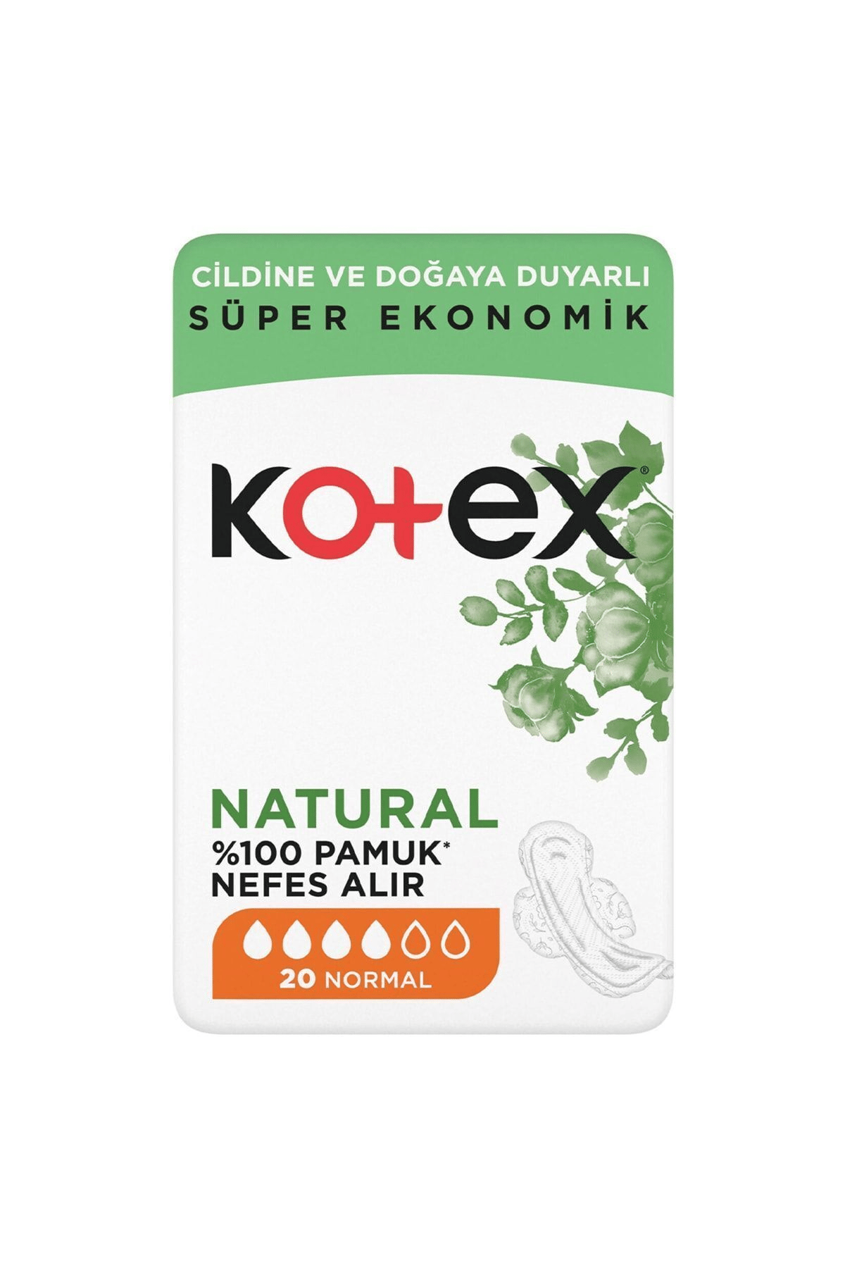 Kotex Natural %100 Pamuk Normal 20'li