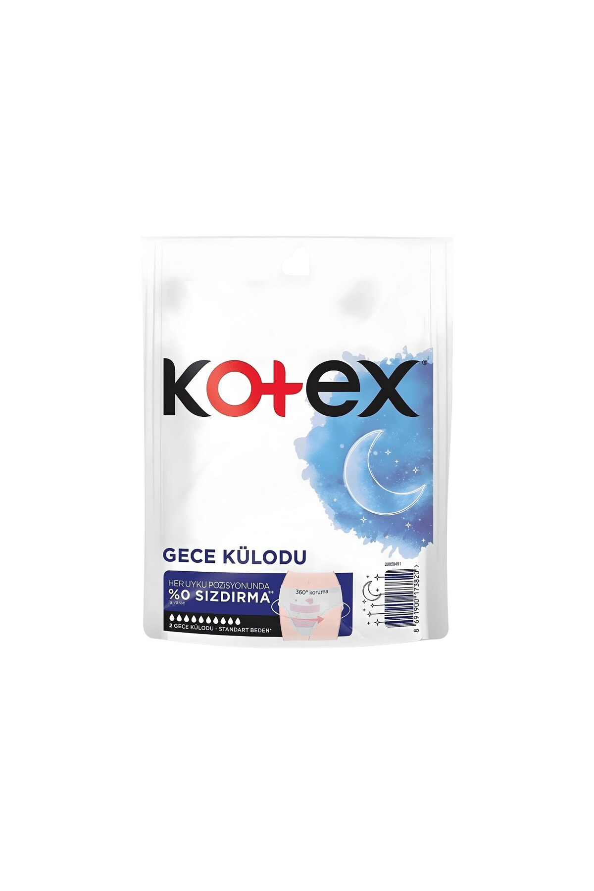 Kotex Regl Gece Külodu 2'li X 5 Adet