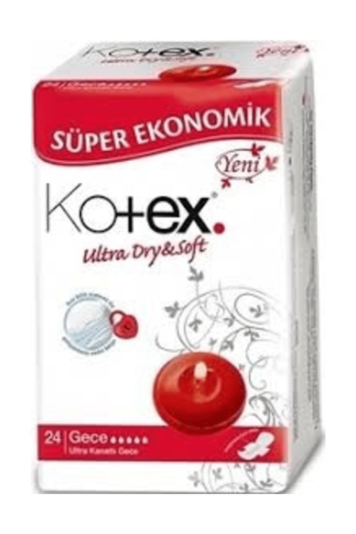 Kotex Ultra Süper Kanatlı 24'li Gece