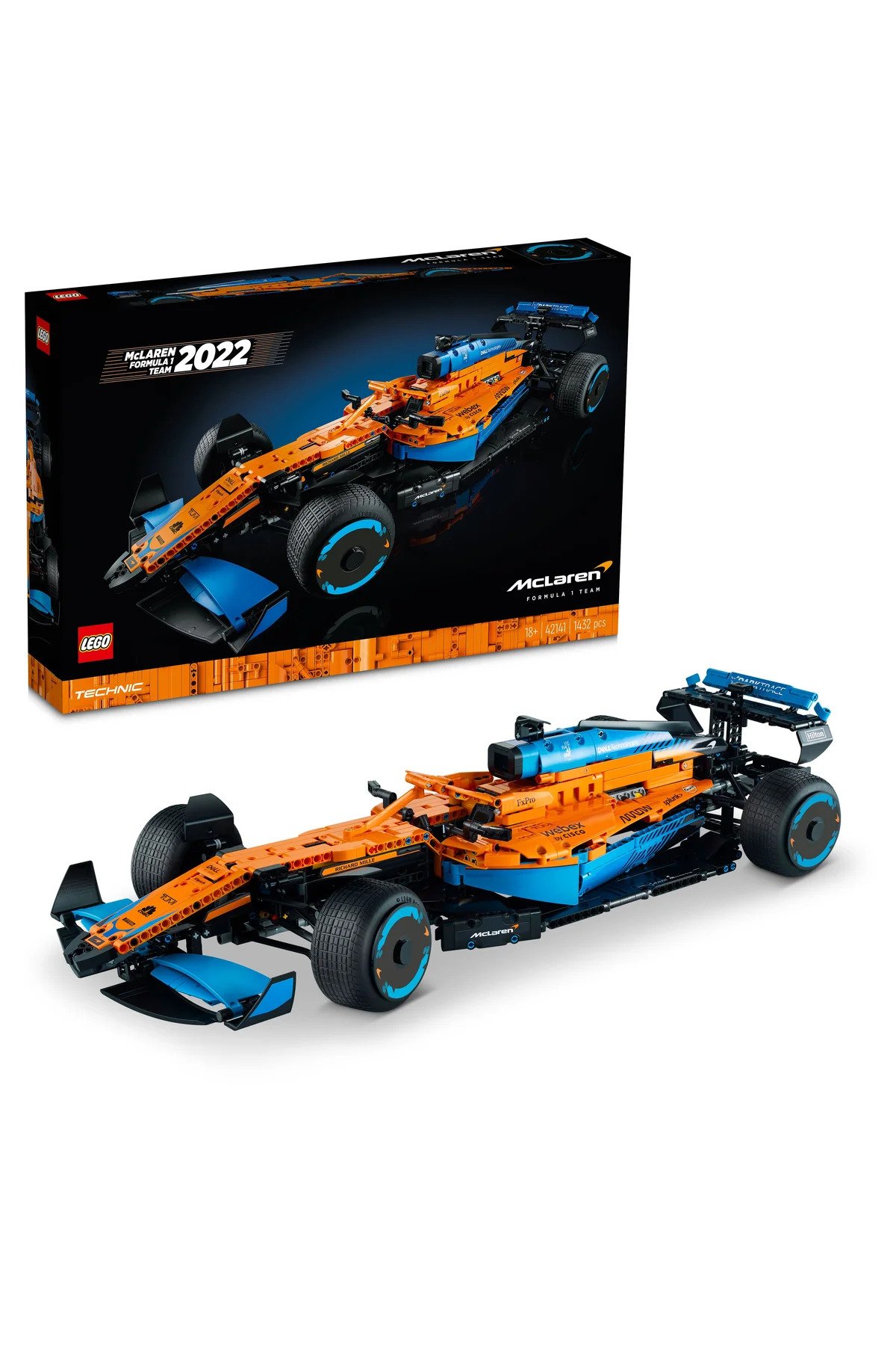 LEGO 42141 Technic - Mclaren Formula 1 Yarış Arabası, 1432 Parça +18 Yaş