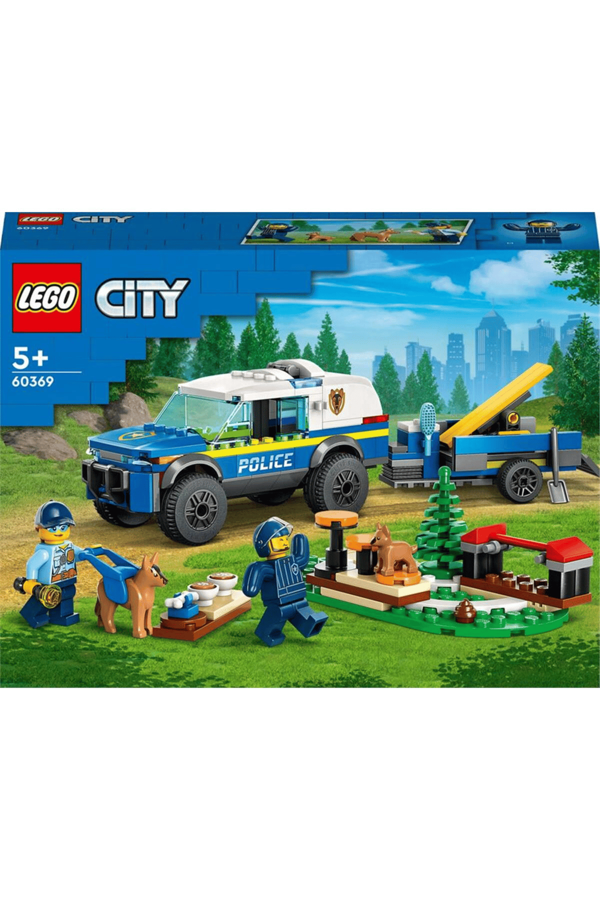LEGO City Mobil Polis Köpeği Eğitimi 60369-5 Yaş Ve Üzeri Çocuklar Için Oyuncak Yapım Seti (197 PARÇA)