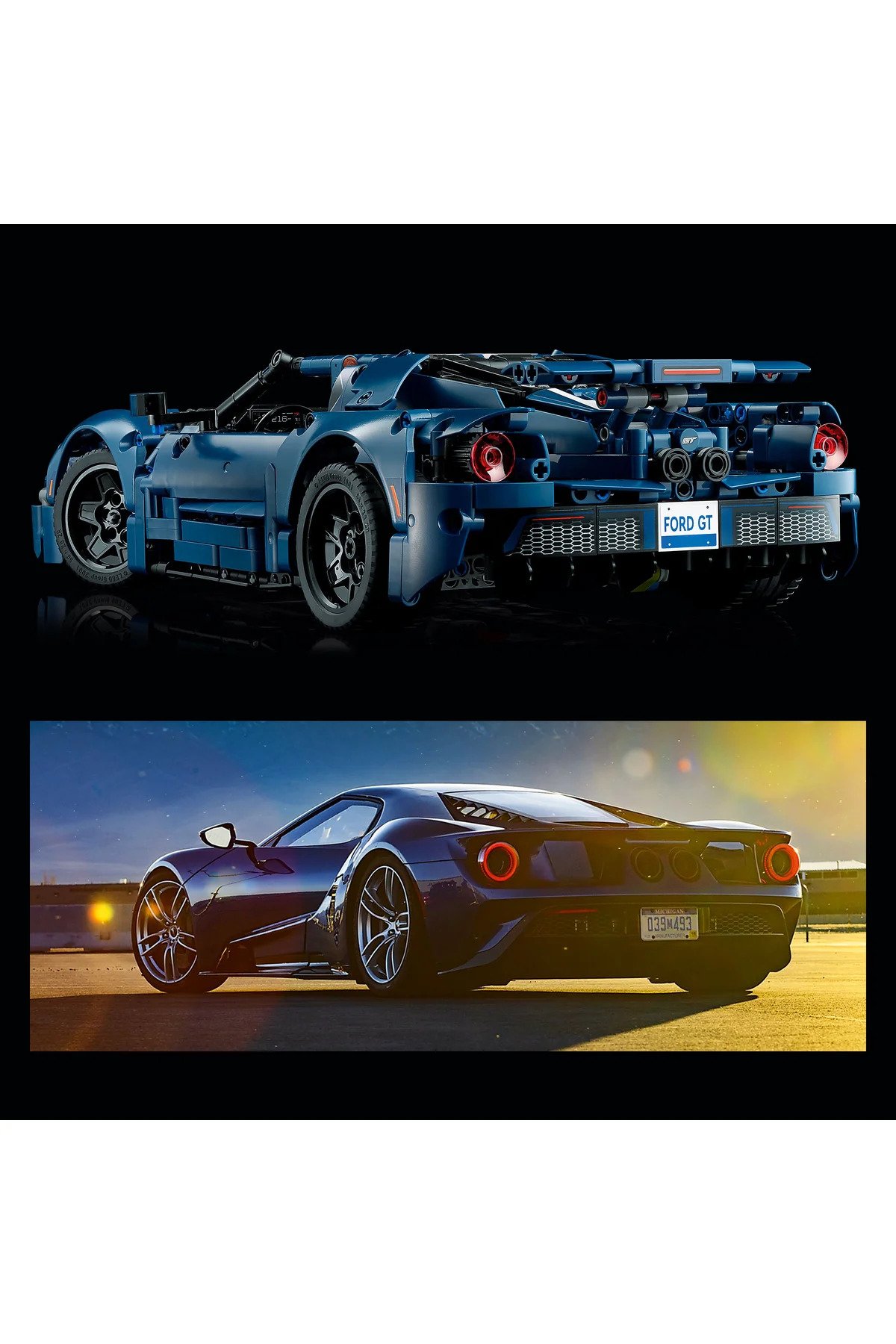 LEGO Gkcx Technic 2022 Ford GT 42154 - Yetişkinler için Koleksiyonluk Model Yapım Seti (1466 Parça) N
