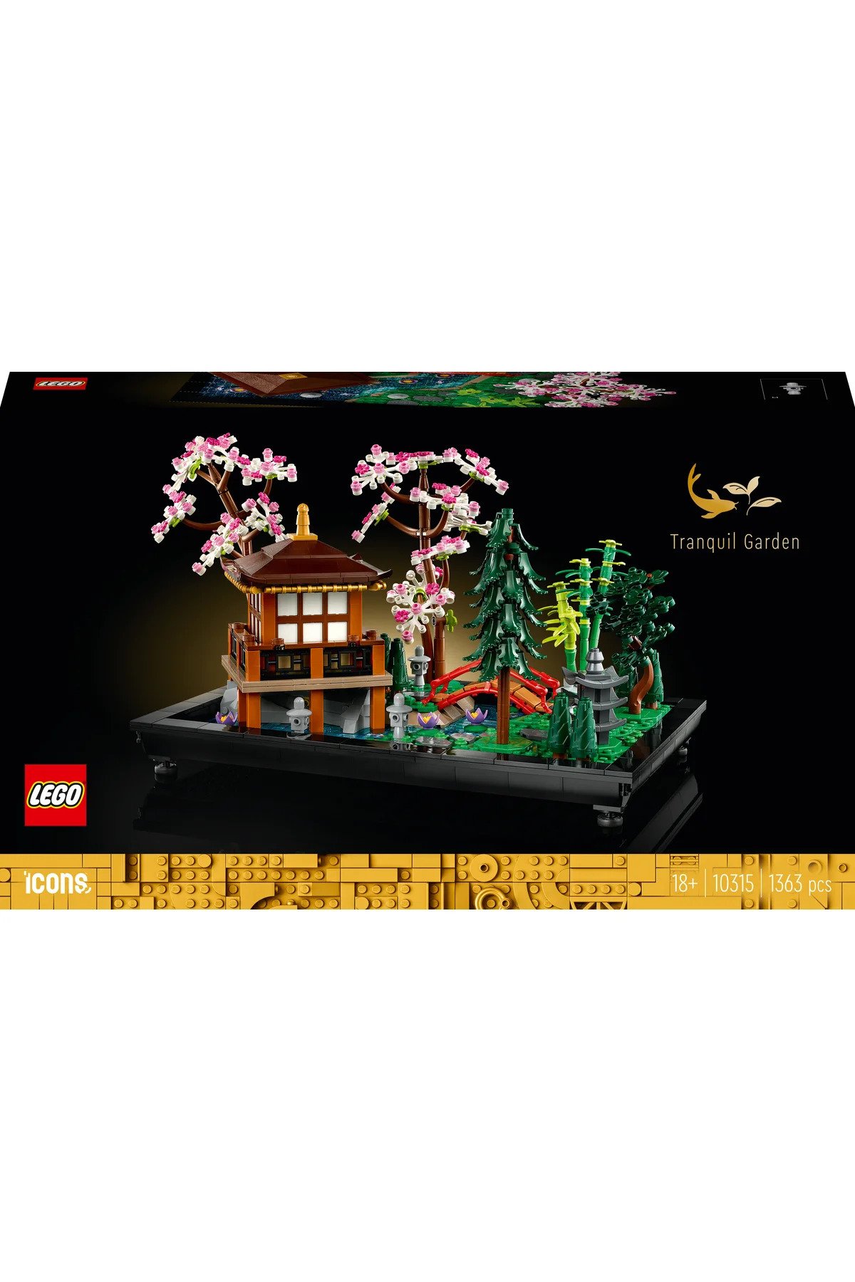 LEGO ® Icons Huzurlu Bahçe 10315 - Yetişkinler için Yaratıcı Yapım ve Sergileme Seti (1363 Parça)