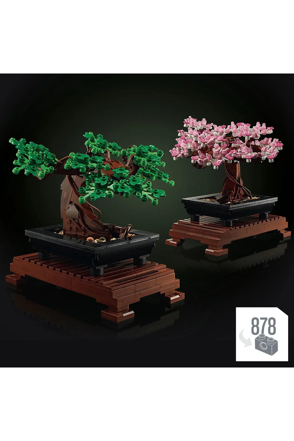 LEGO omx ICONS Bonsai Ağacı 10281 - Yetişkinler İçin Koleksiyonluk Dekoratif Yapım Seti 878 Parça