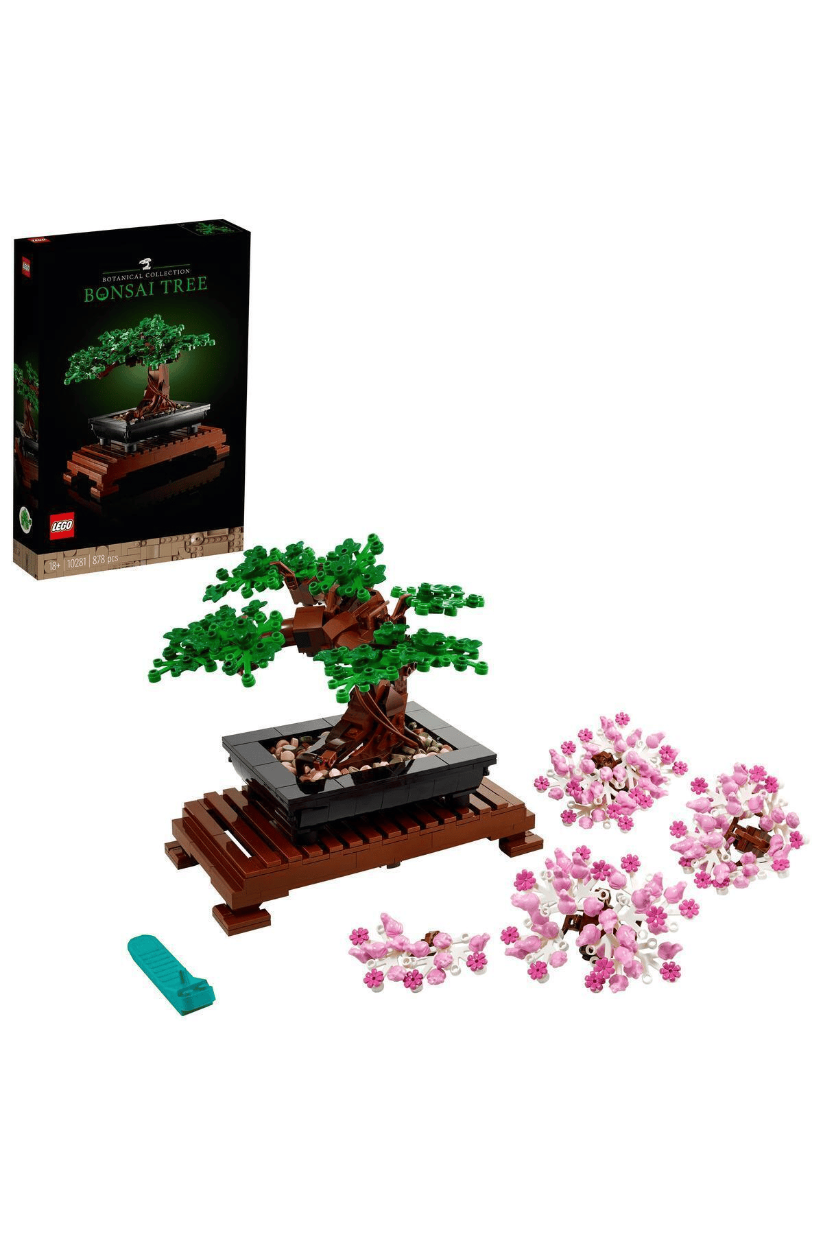 LEGO omx ICONS Bonsai Ağacı 10281 - Yetişkinler İçin Koleksiyonluk Dekoratif Yapım Seti 878 Parça