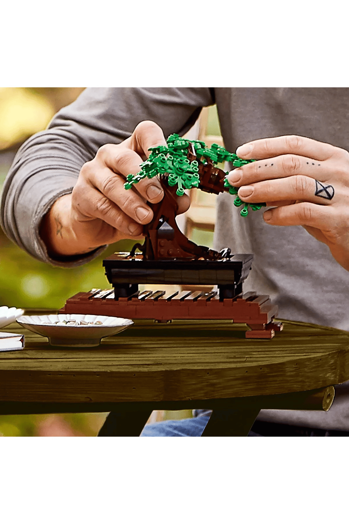 LEGO omx ICONS Bonsai Ağacı 10281 - Yetişkinler İçin Koleksiyonluk Dekoratif Yapım Seti 878 Parça