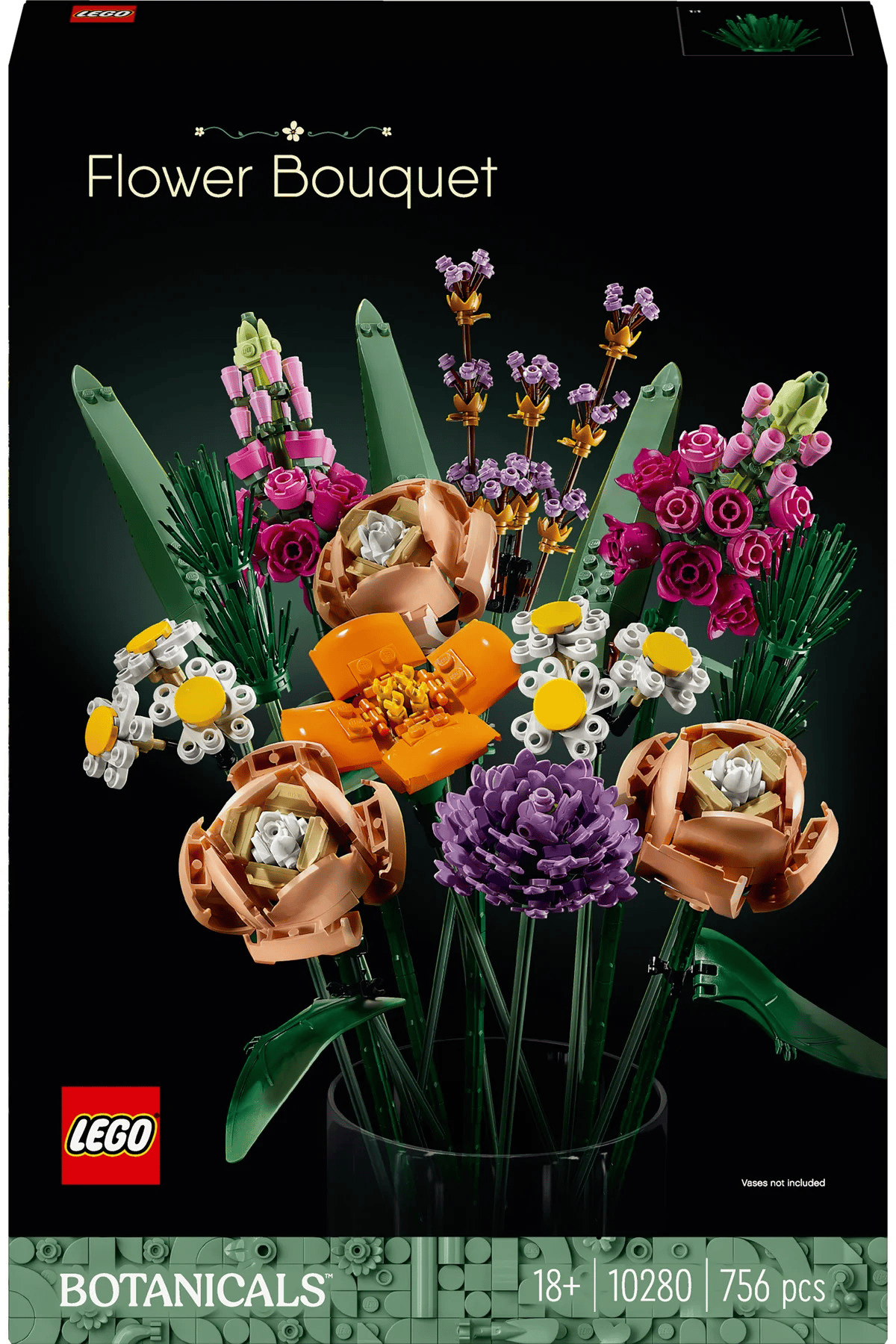LEGO omx ICONS Çiçek Buketi 10280 - Yetişkinler İçin Koleksiyonluk Dekoratif Yapım Seti (756 Parça