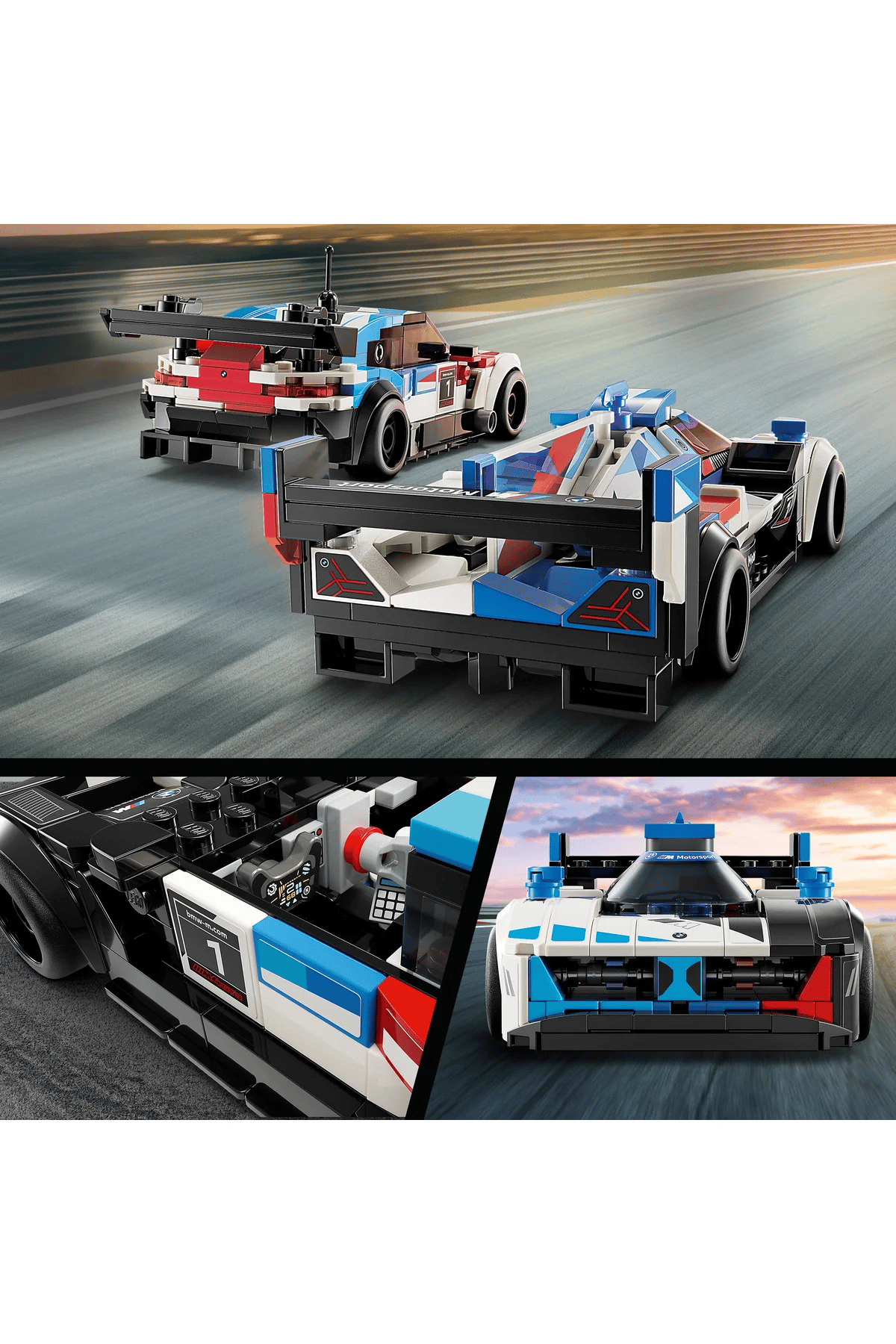 LEGO ® Speed Champions BMW M4 GT3 ve BMW M Hybrid V8 Yarış Arabaları 76922 - 9 Yaş+ İçin (676 Parça)