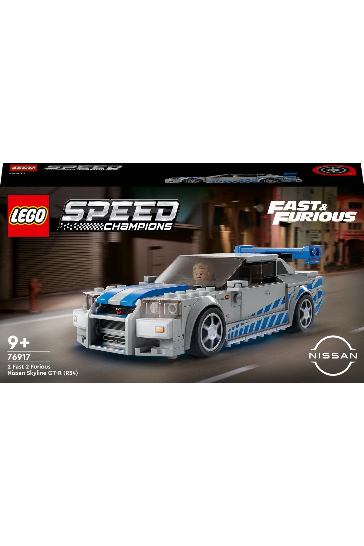 LEGO ® Speed Champions Daha Hızlı Daha Öfkeli Nissan Skyline GT-R (R34) 76917 (319 Parça)