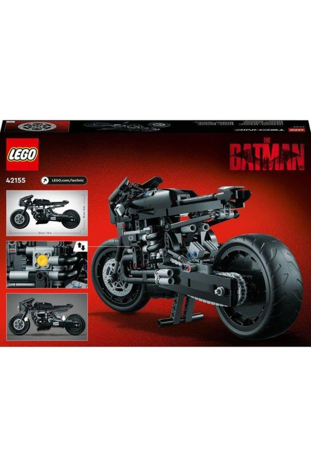LEGO ® Technic BATMAN - BATCYCLE™ 42155 - 9 Yaş ve Üzeri Çocuklar için Oyuncak Yapım Seti (641 Parça)