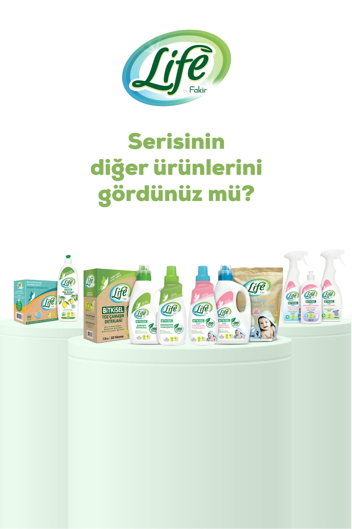 Life By Fakir Bitkisel Bazlı Vegan Çamaşır Yumuşatıcısı 1500 ml X 3 Adet
