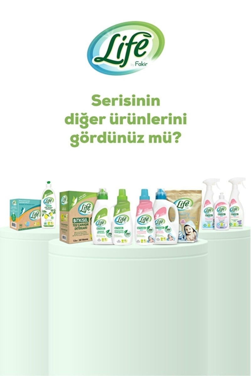 Life By Fakir Life Fakir Bebek Çamaşır Deterjanı 1500 ml x3 Adet