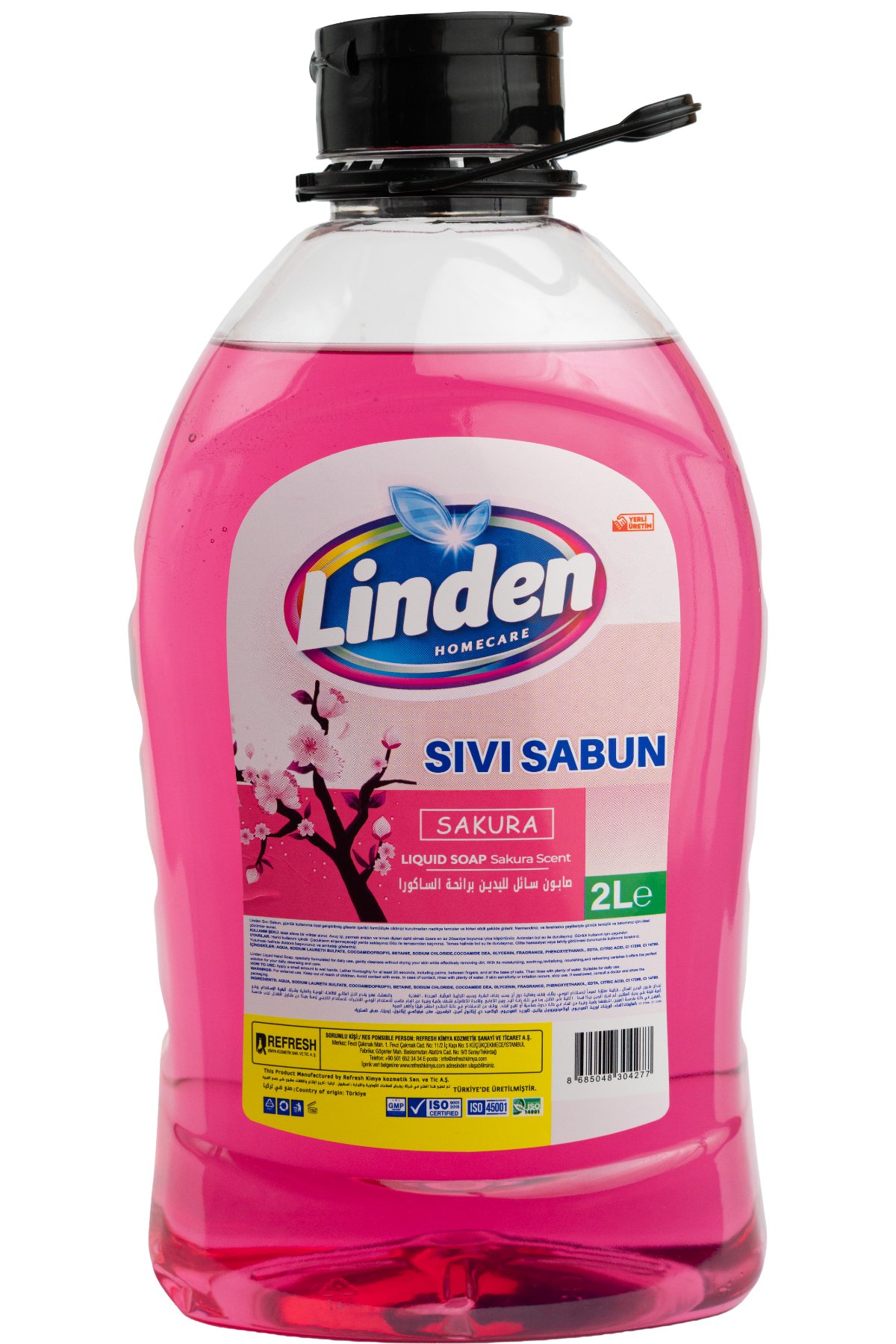 Linden Sıvı Sabun 2000 ml Sakura x2 Adet