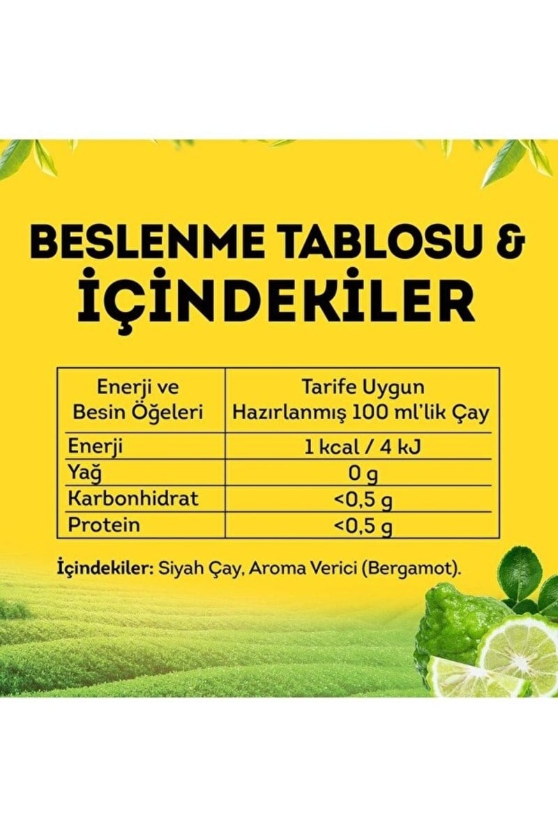 Lipton Doğu Karadeniz Bergamot Aromalı Dökme Çay 1 Kg X 2 Adet
