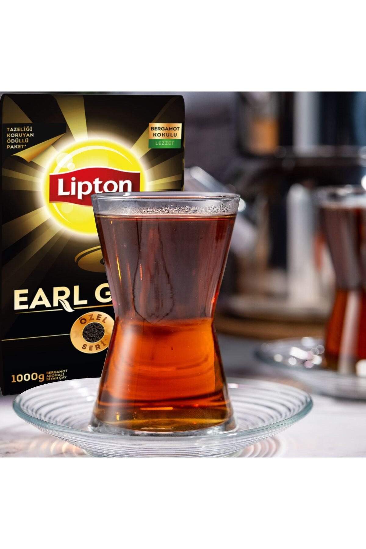 Lipton Earl Grey Dökme Çay 1000 gr x4 Adet