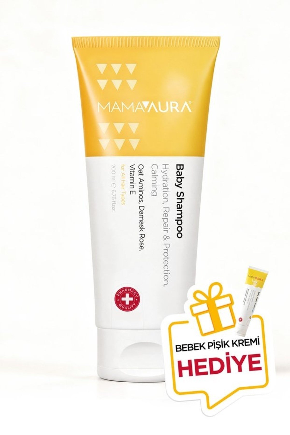 Mamaaura Bebek Şampuanı 200 ml - 4260756570646 + Bebek Pişik Kremi 100 ml Hediyeli