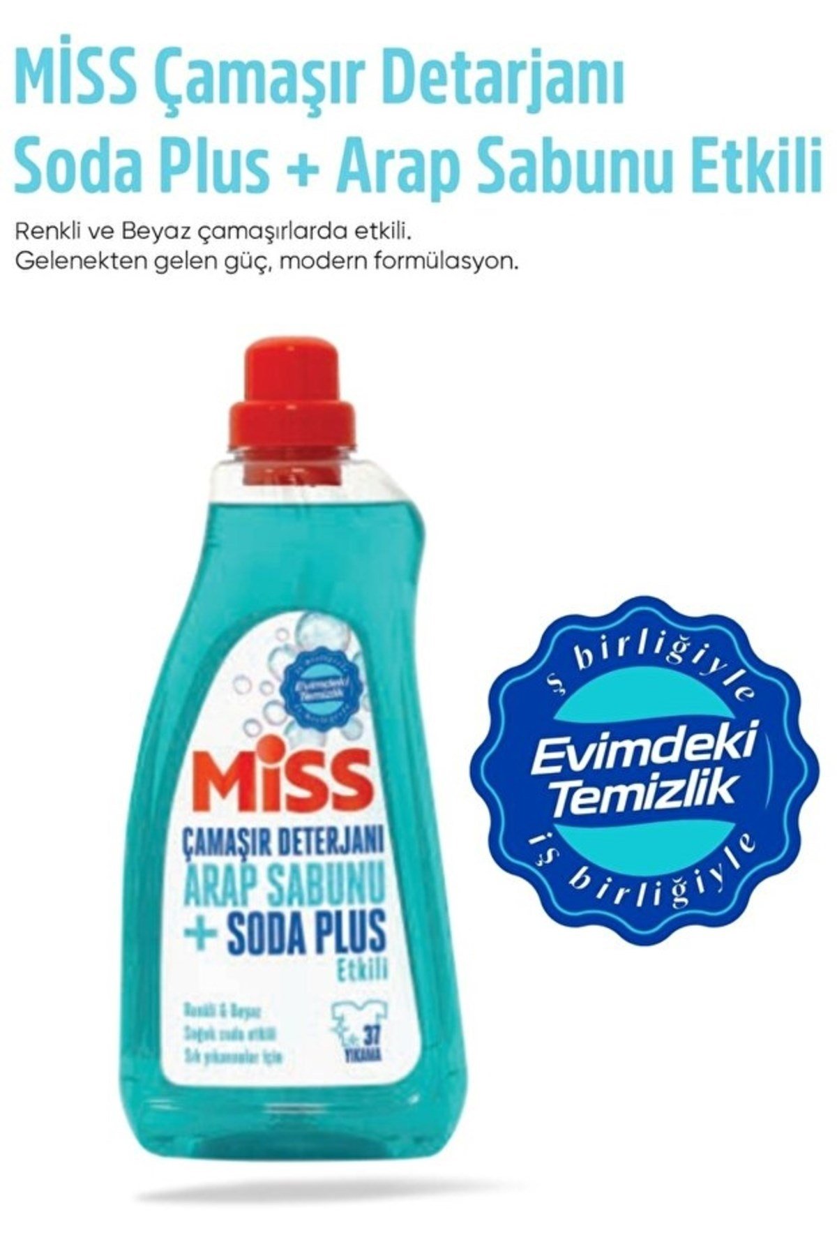 Miss Arap Sabunu Etkili Çamaşır Deterjanı 1500ml
