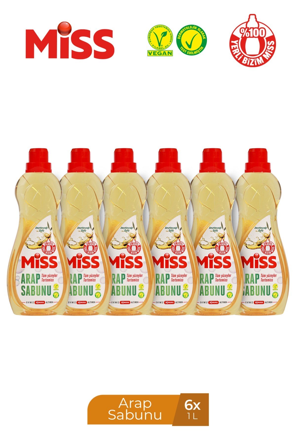 Miss Sıvı Arap Sabunu 1 Litre x6
