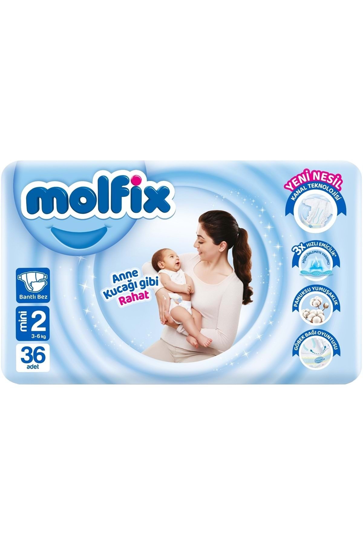 Molfix Bebek Bezi Jumbo 2 Mini 36'lı