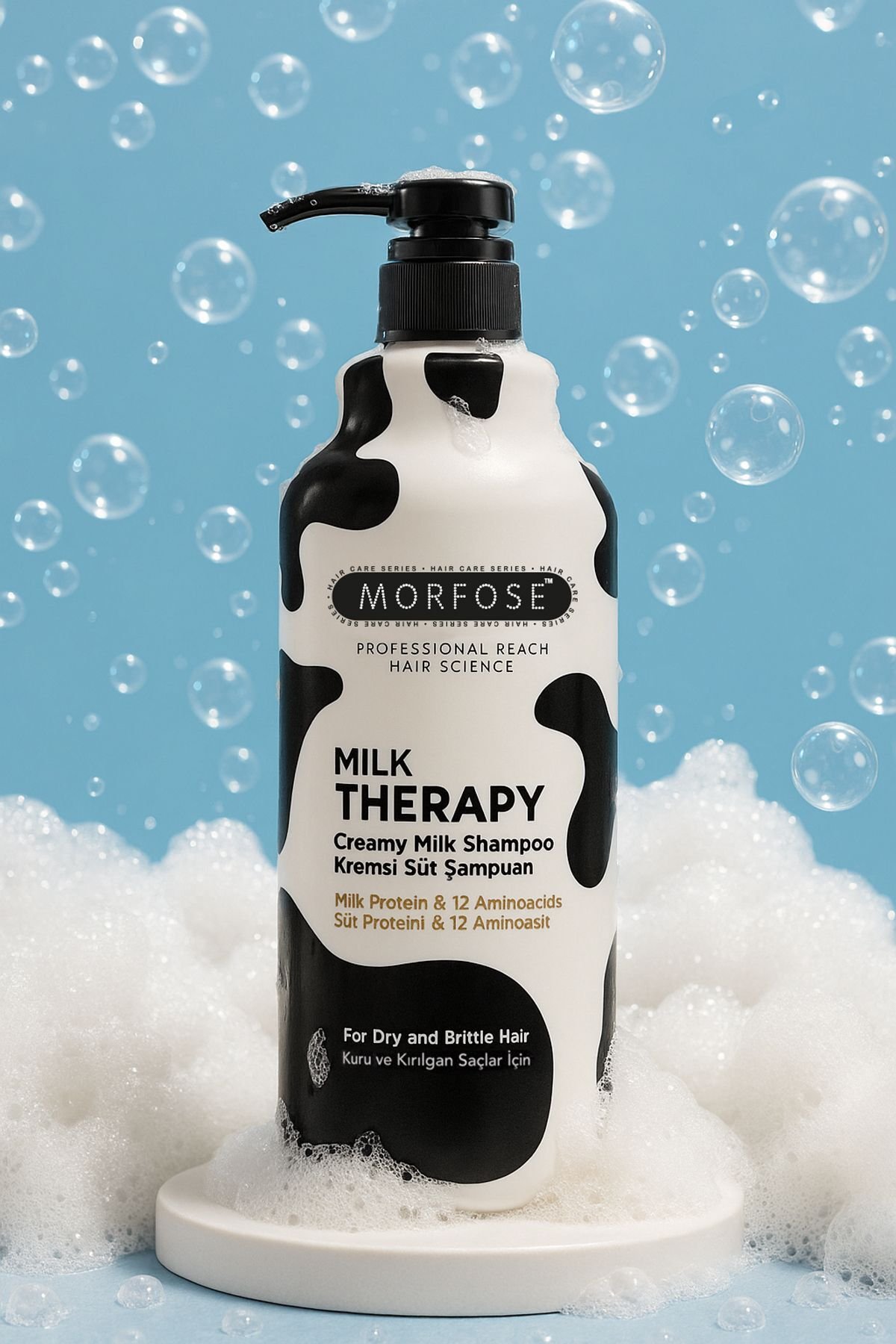 Morfose  Milk Therapy Şampuan 1000 ml - Süt Proteinli, Onarıcı, Besleyici Etki