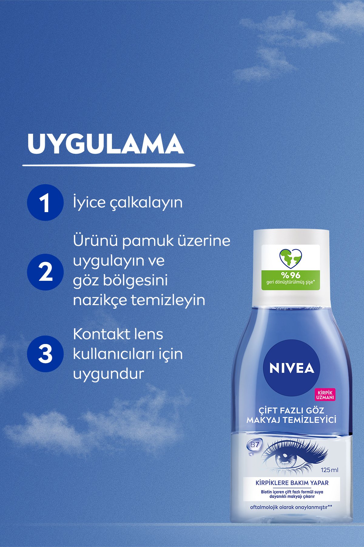 Nivea Göz Makyaj Temizleyici 125ml