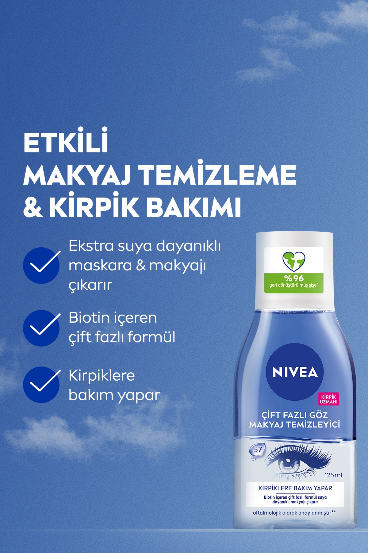 Nivea Göz Makyaj Temizleyici 125ml