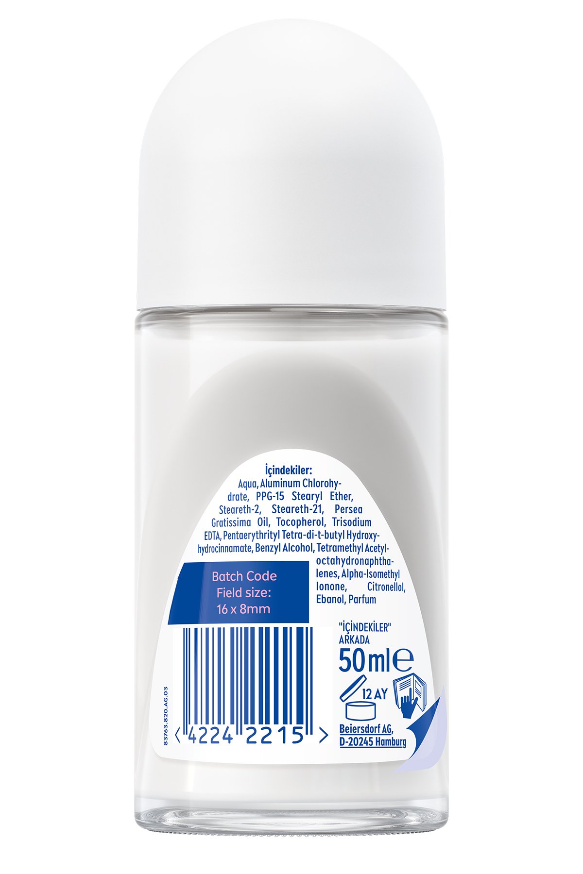 Nıvea Kadın Roll-on Deodorant Double Effect 50ml, Ter Kokusuna Karşı 48 Saat Koruma, Pürüzsüz Koltuk Altı