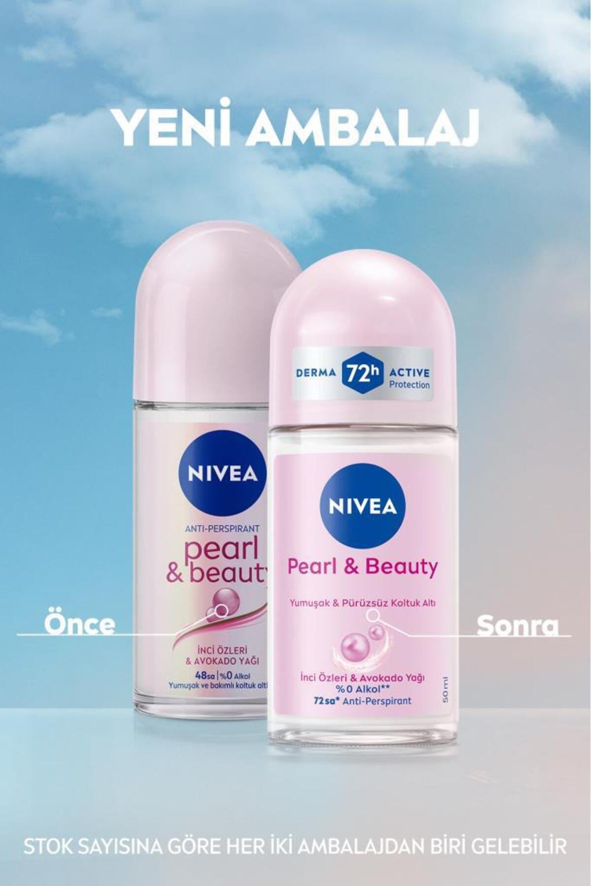 Nıvea Kadın Roll-on Deodorant Pearl & Beauty 50ml, 72saat Anti-perspirant, Yumuşak Ve Pürüzsüz Koltuk Altı