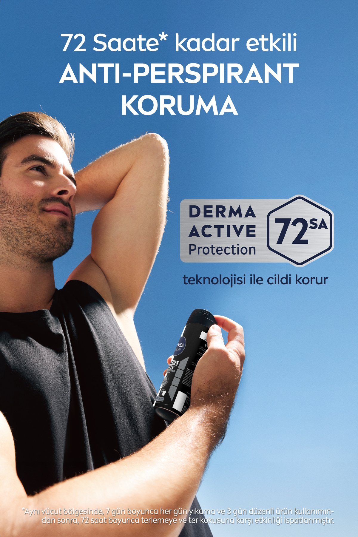 Nıvea Men Erkek Sprey Deodorant Black&white Invisible Fresh 150ml, 72 Saat Anti-perspirant Ter Koruması
