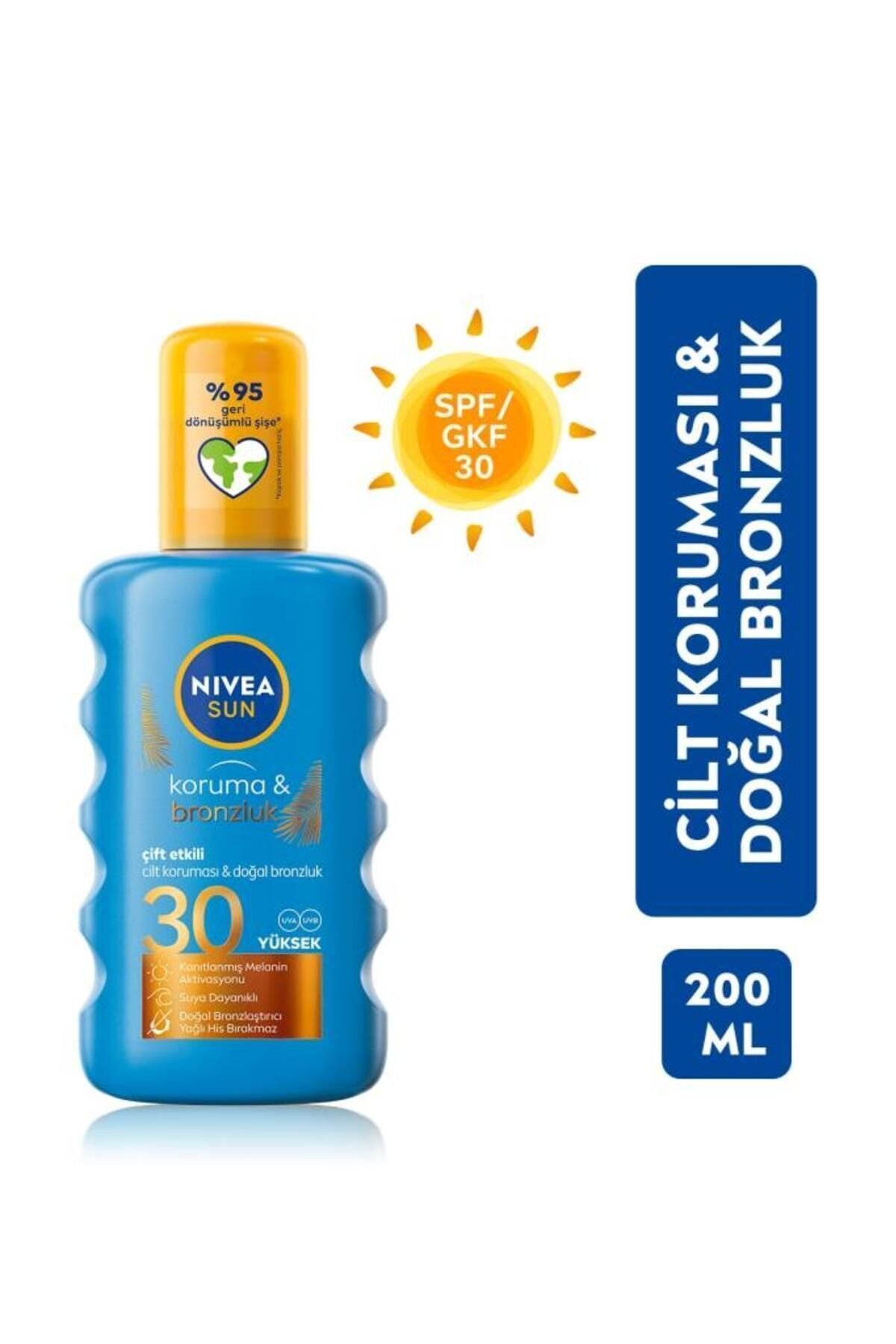 Nıvea Sun Koruma & Bronzluk Arttırıcı Güneş Spreyi 30 Faktör 200ml