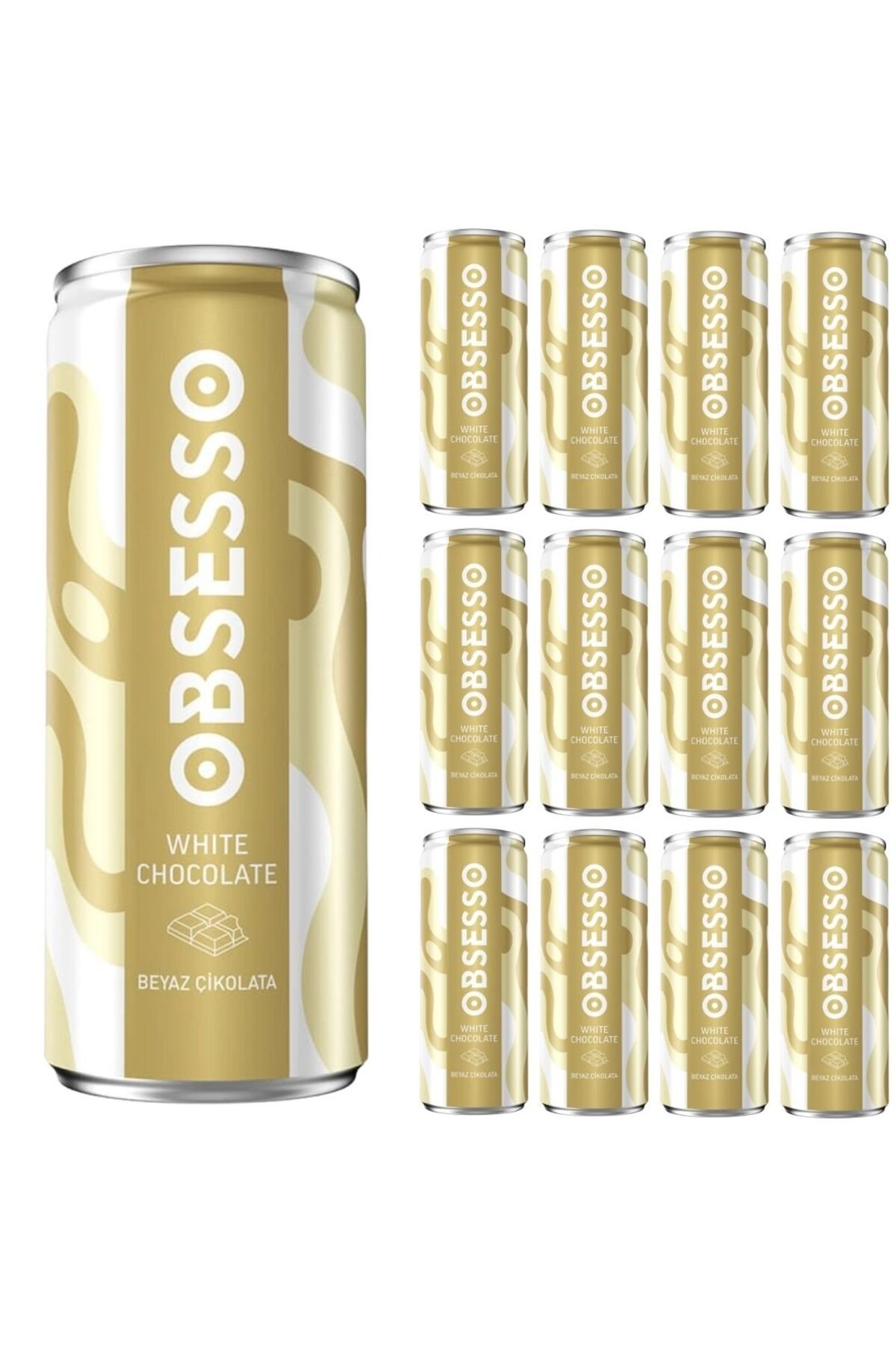 OBSESSO Iced Whıte Chocolate Mocha Beyaz Çikolatalı 250 Ml - 12 Adet