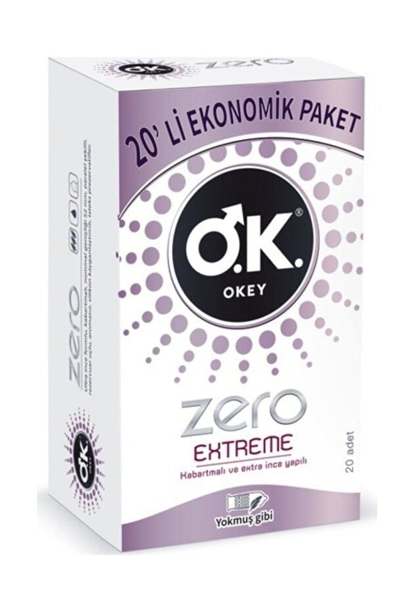 Okey Zero Extreme 20'li Prezervatif