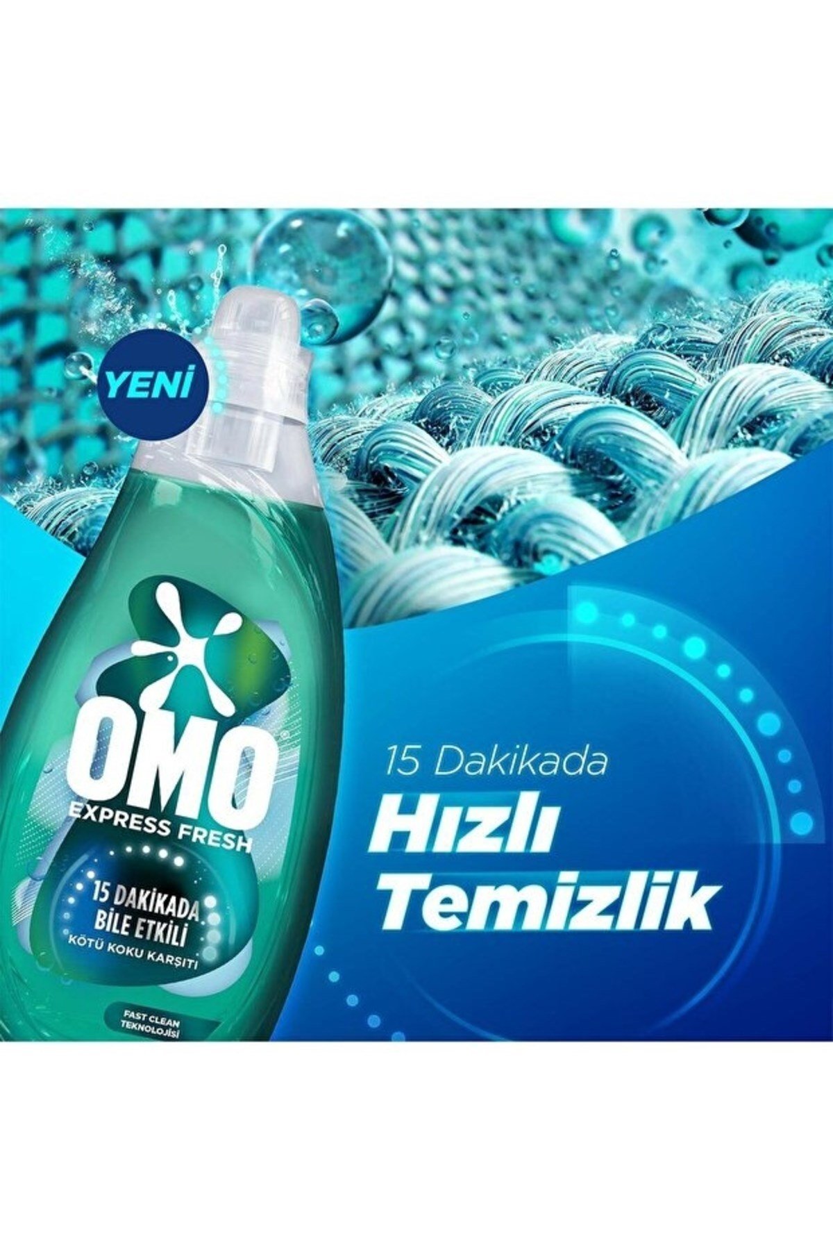 Omo Express Fresh Kötü Koku Karşıtı Beyaz ve Renkliler Sıvı Çamaşır Deterjanı 1480 ml x6