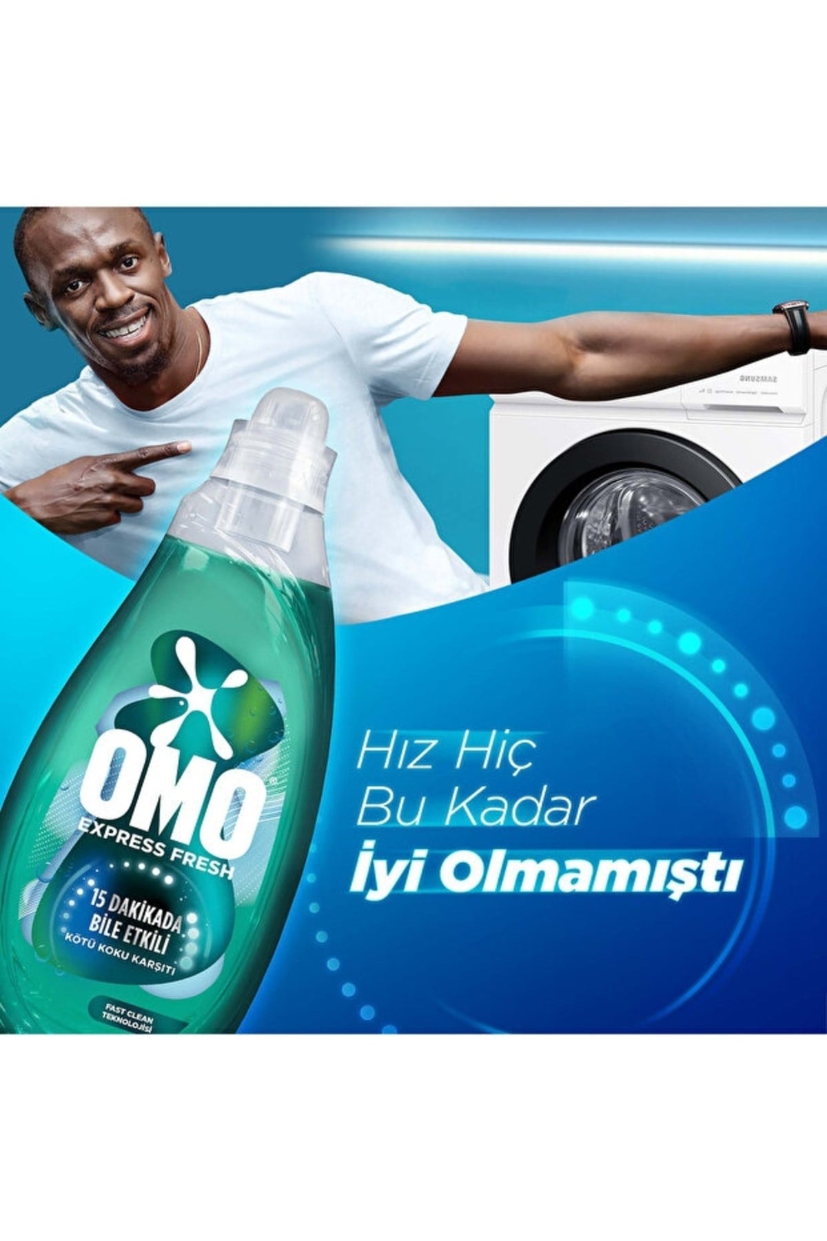 Omo Express Fresh Kötü Koku Karşıtı Beyaz ve Renkliler Sıvı Çamaşır Deterjanı 1480 ml x2