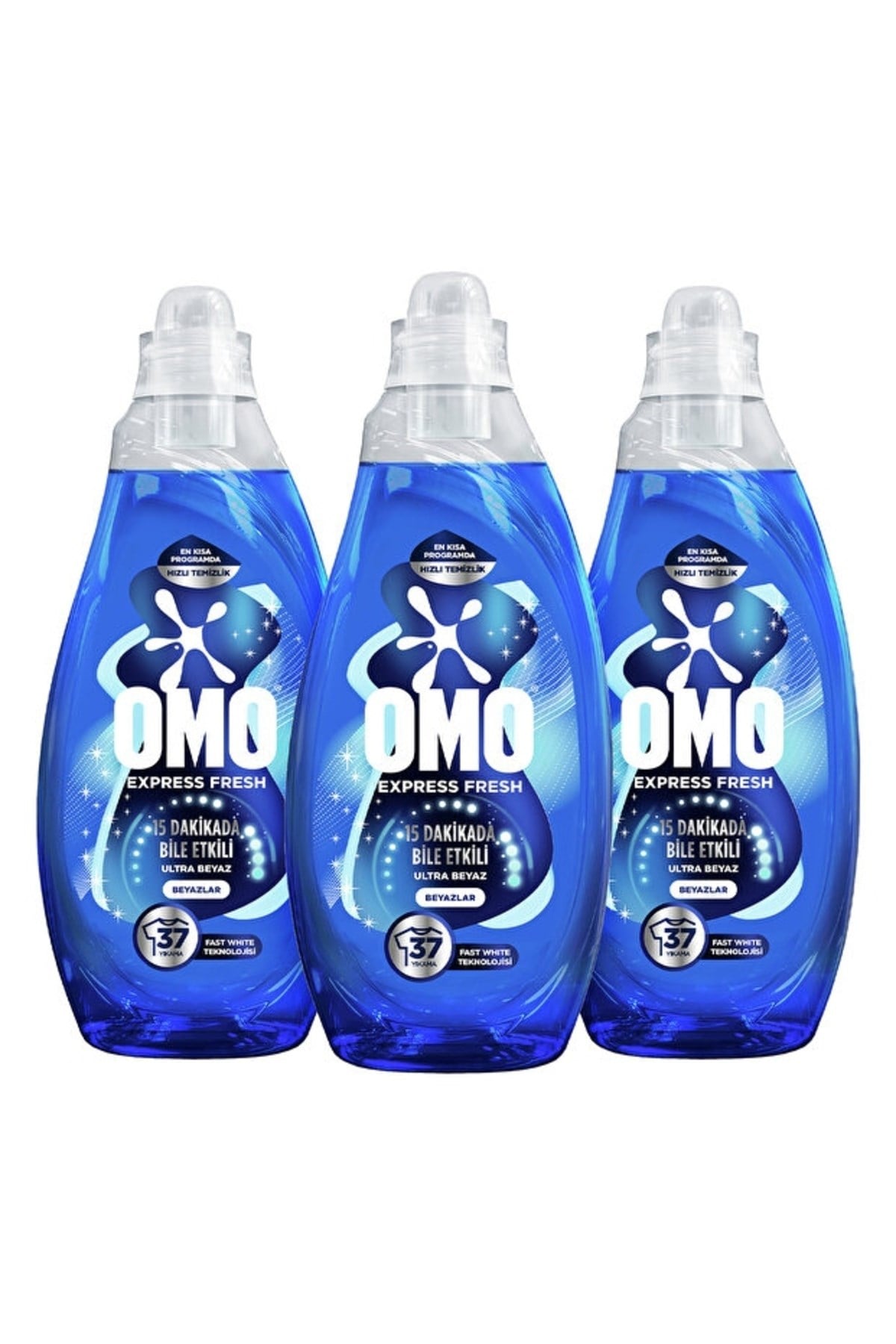 Omo Express Fresh Ultra Beyaz Sıvı Çamaşır Deterjanı 1480 ml x3