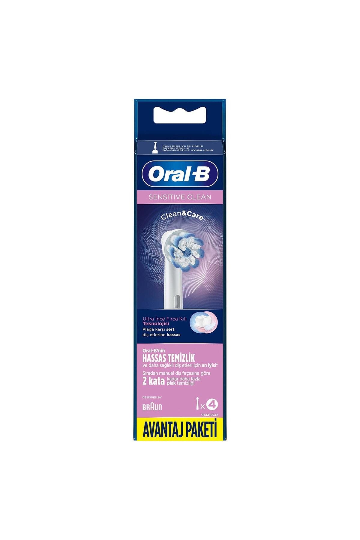 Oral-B Diş Fırçası Yedek Başlığı Cleancare Sensitive Ultra Thin 4 Lü
