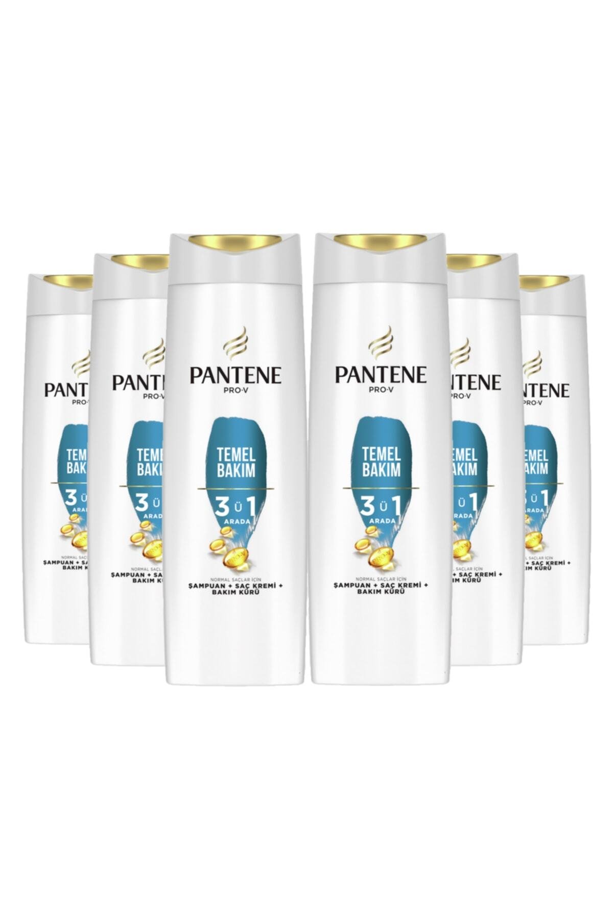 Pantene 3'ü 1 Arada Temel Bakım Şampuan 350 ml x7 Adet
