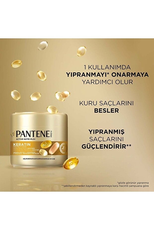 Pantene Onarıcı & Koruyucu Keratin Protect Saç Maskesi 200ml Yıpranmış Saçlar x 2 Adet