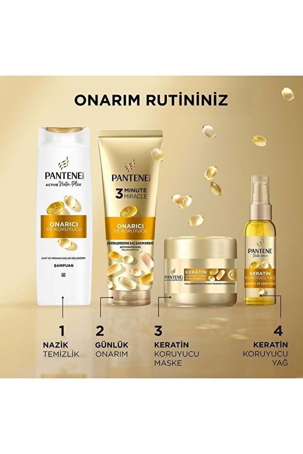 Pantene Onarıcı & Koruyucu Keratin Protect Saç Maskesi 200ml Yıpranmış Saçlar x 2 Adet