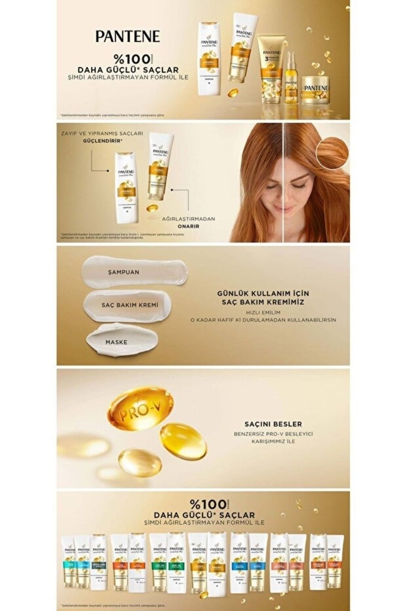 Pantene Şampuan 3n1 Dökülme Karşıtı 400 ml
