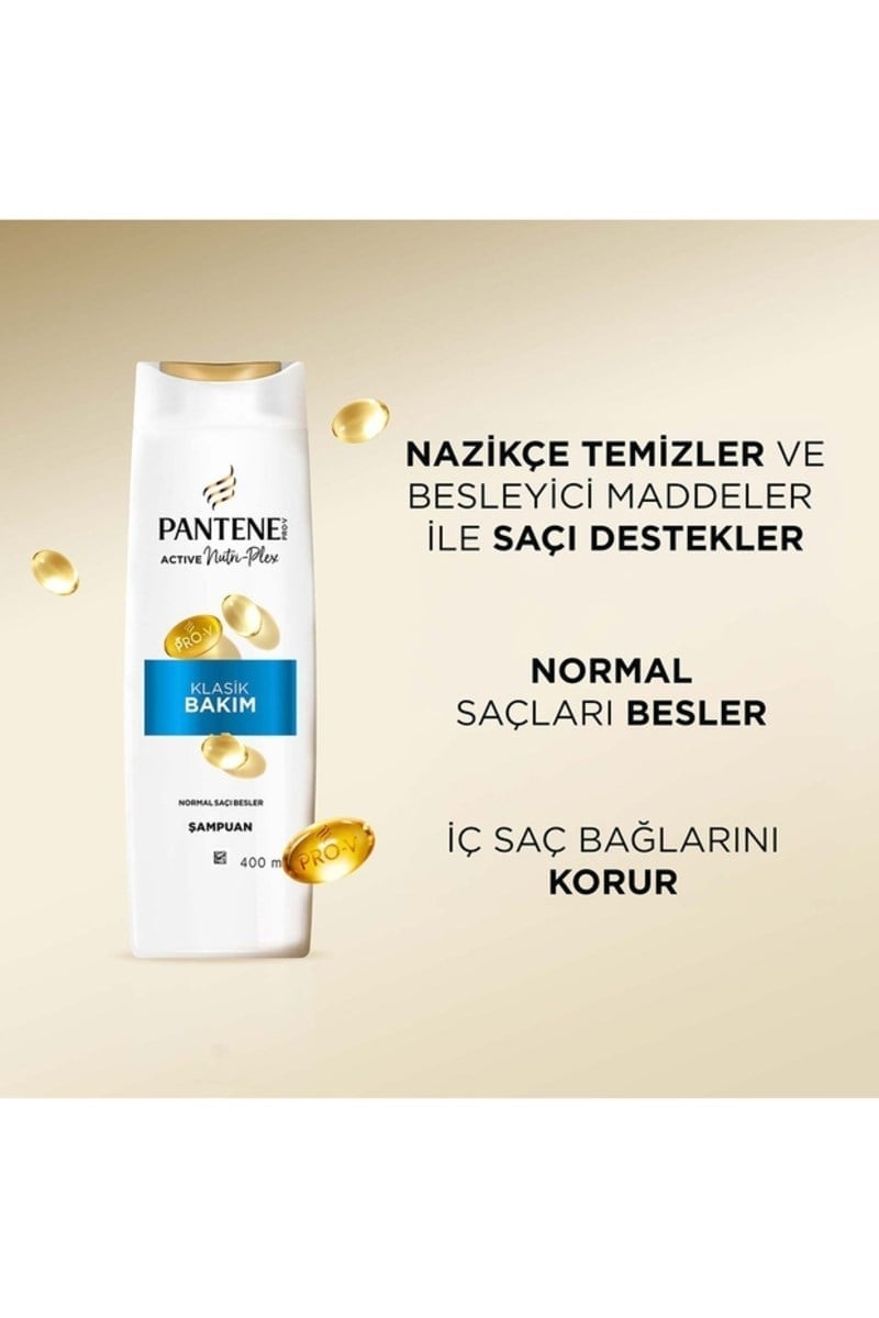Pantene Şampuan Temel Bakım 400 ml X2