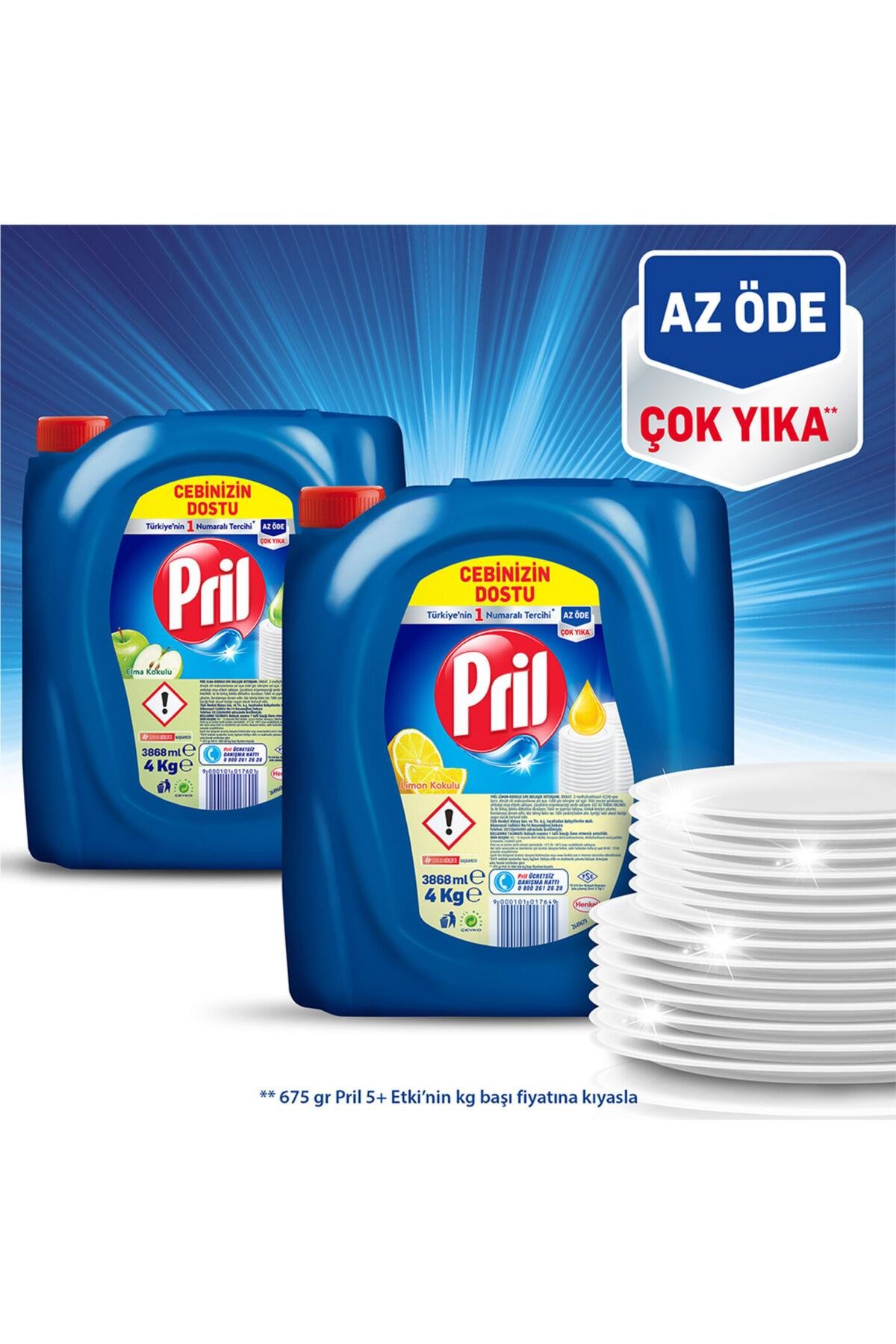 Pril Bulaşık Sıvısı Limon 4 kg