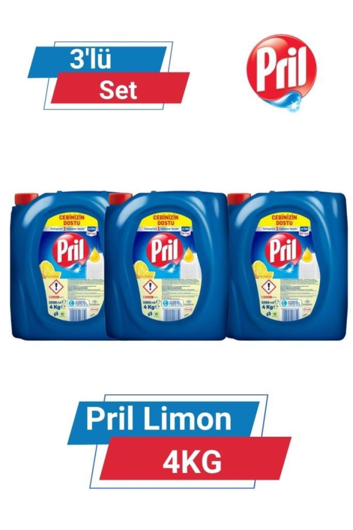 Pril Bulaşık Sıvısı Limon 4 kg x2Adet