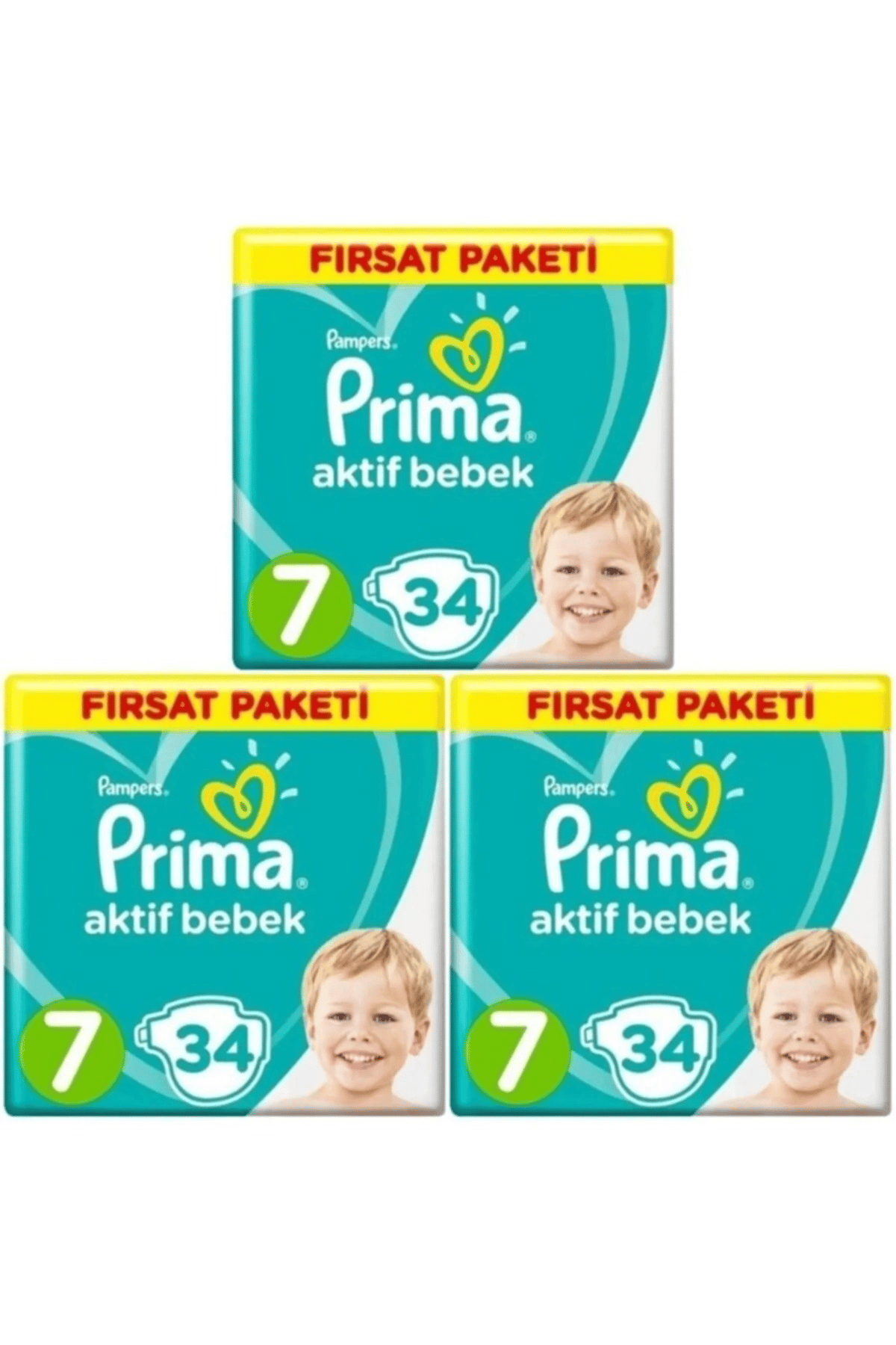 Prima Aktif Bebek Ekonomik 7 Beden 34'lü x3 Adet