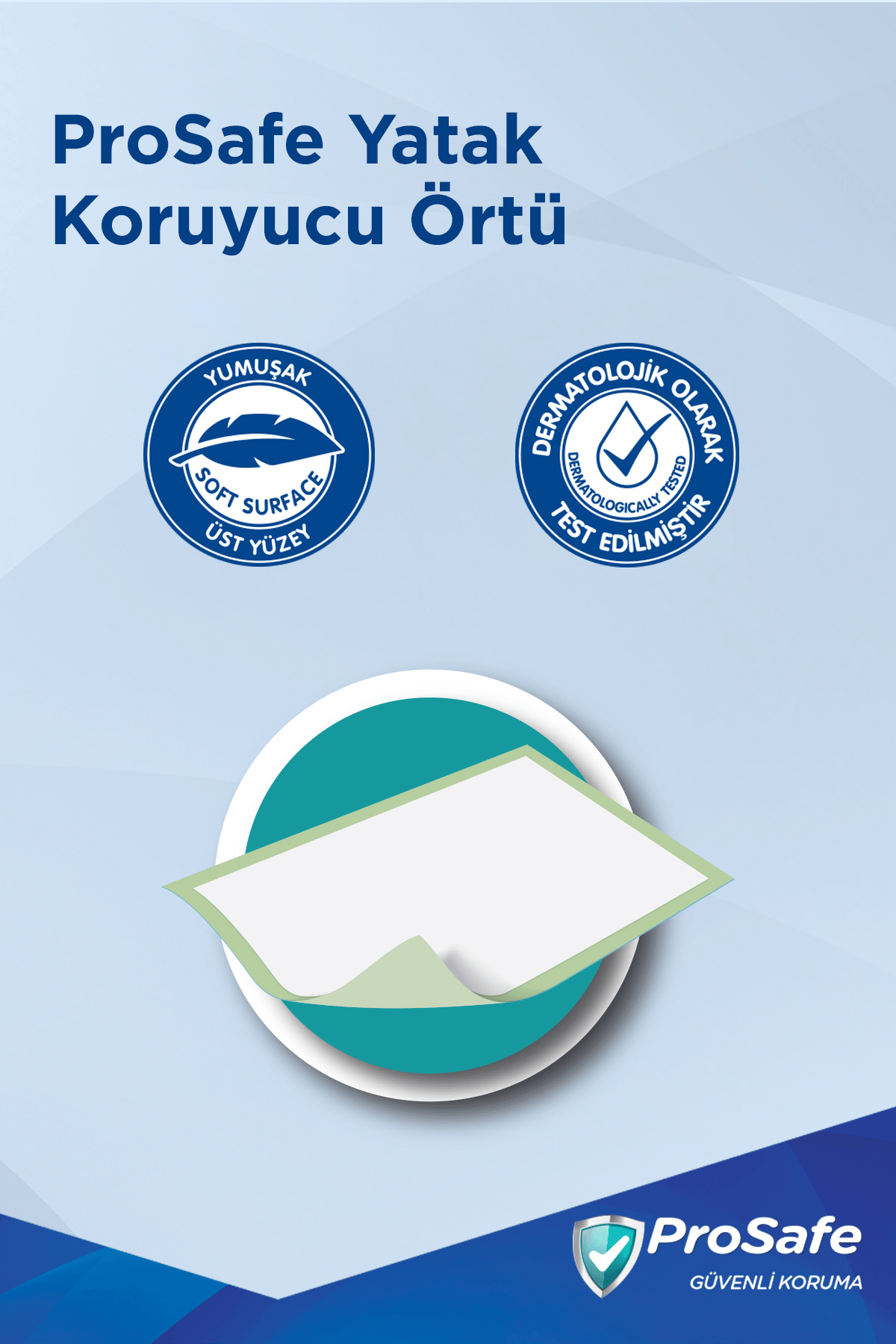 Prosafe 60*90 Yatak Koruyucu Örtü 30'lu x3 Adet