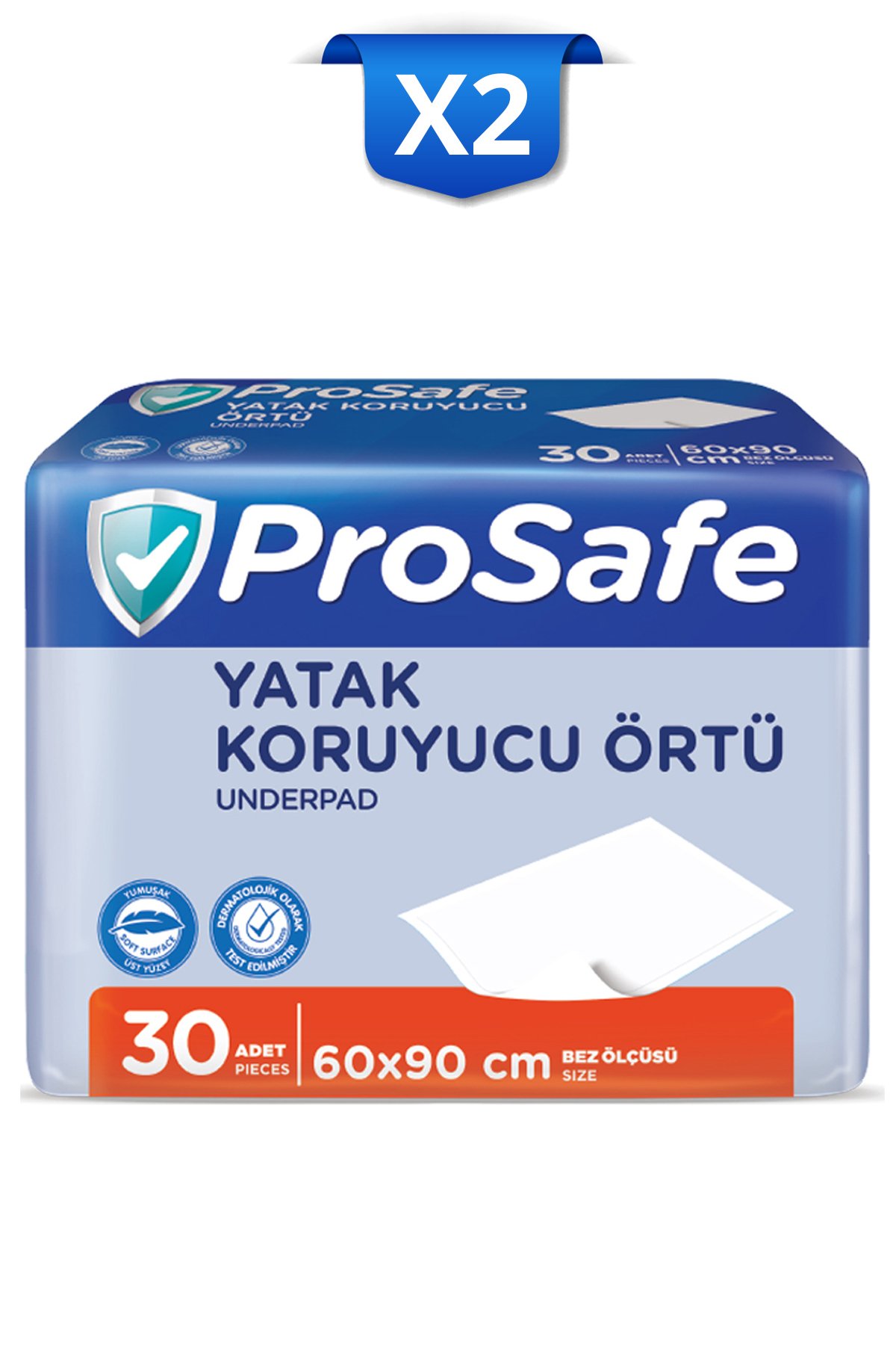 Prosafe 60*90 Yatak Koruyucu Örtü 30'lu x2 Adet