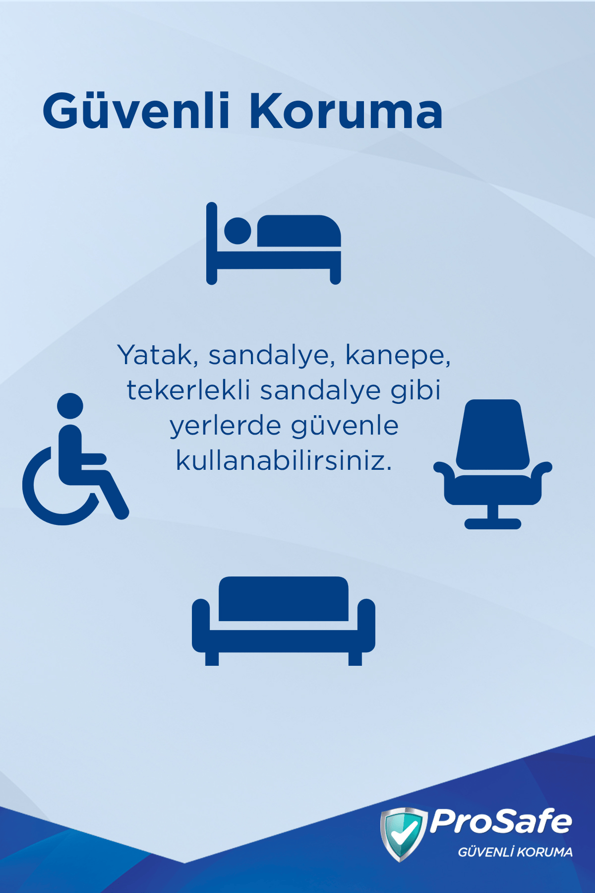 Prosafe 60*90 Yatak Koruyucu Örtü 30'lu x2 Adet