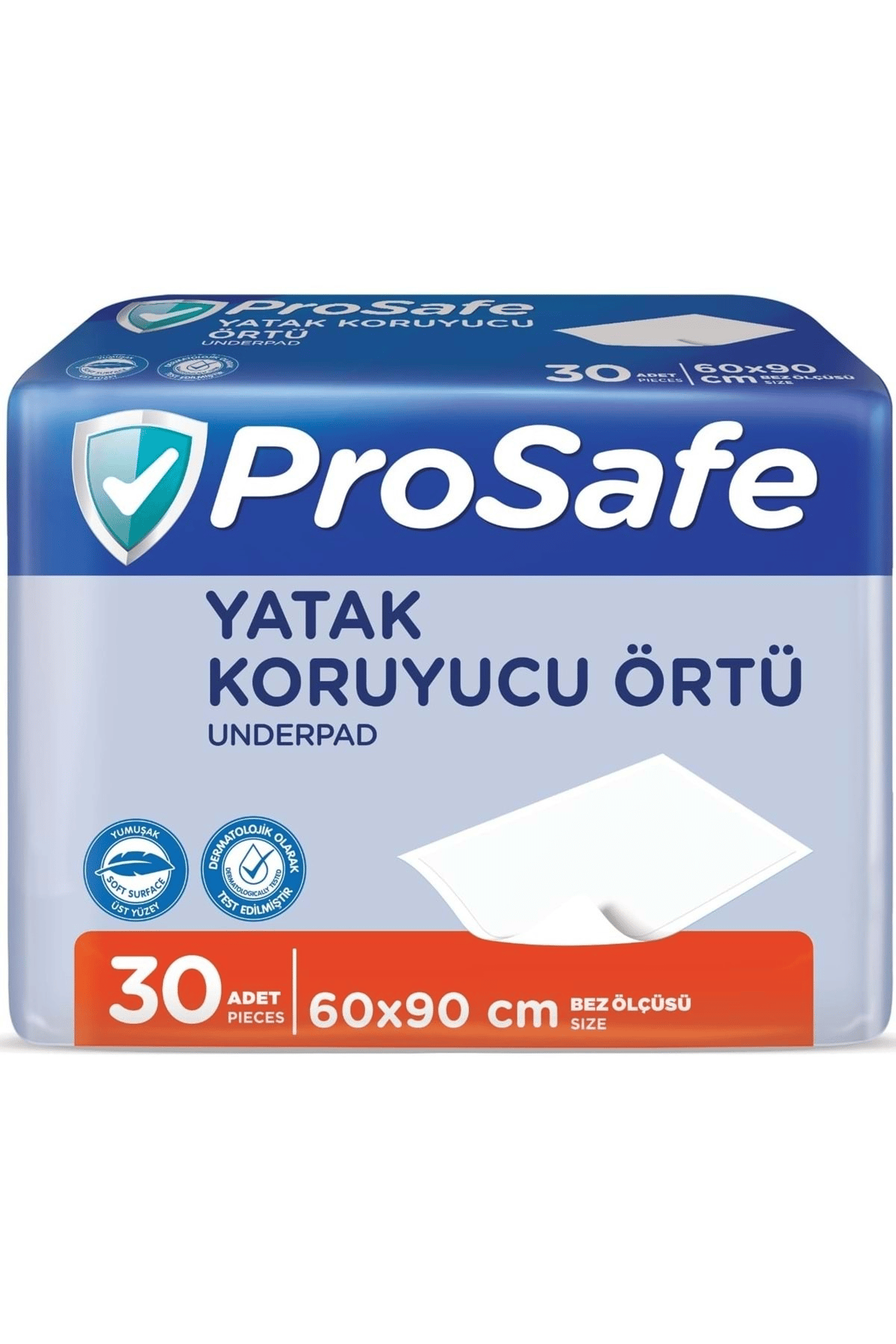 Prosafe Hasta Altı Yatak Koruyucu / Yatak Koruyucu Örtü 60 X 90 Cm 30'lu