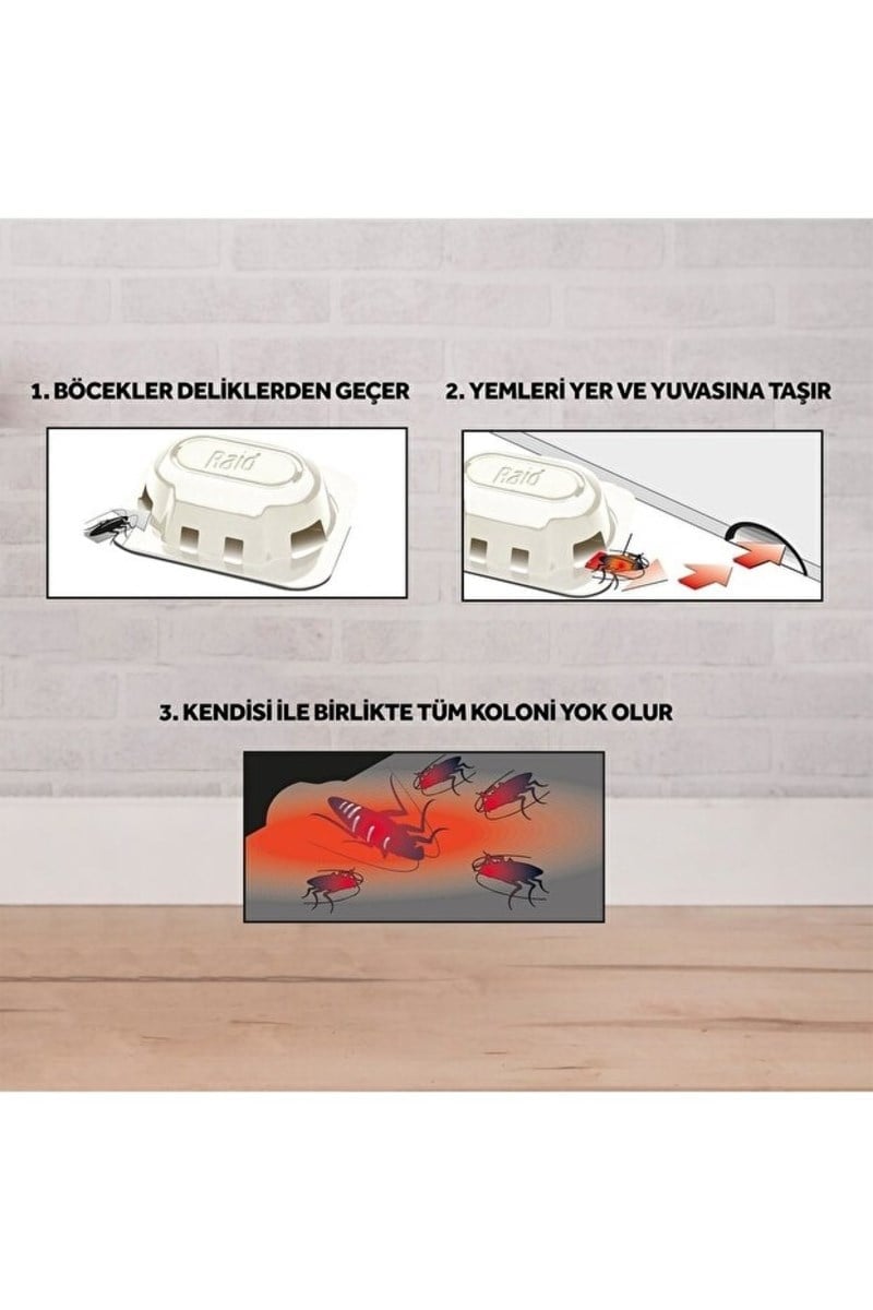 Raid Hamam Böceği Yemi 6'lı